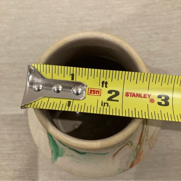 NEMADJI Pottery USA Orange Swirl Splash Vase - Picture 7 of 9